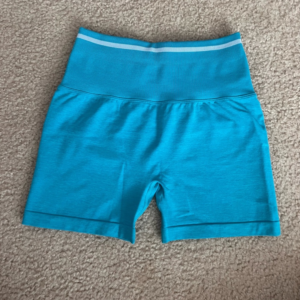 Buffbunny BBL Seamless Shorts - Aqua Blue - Small